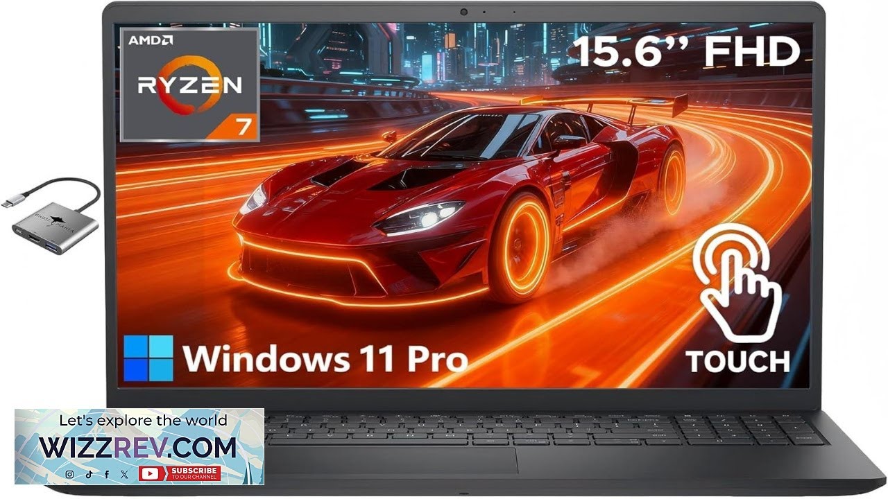 Ноутбук Dell Inspiron с 15,6-дюймовым сенсорным экраном Full HD для студентов и бизнеса, 8-ядерны...