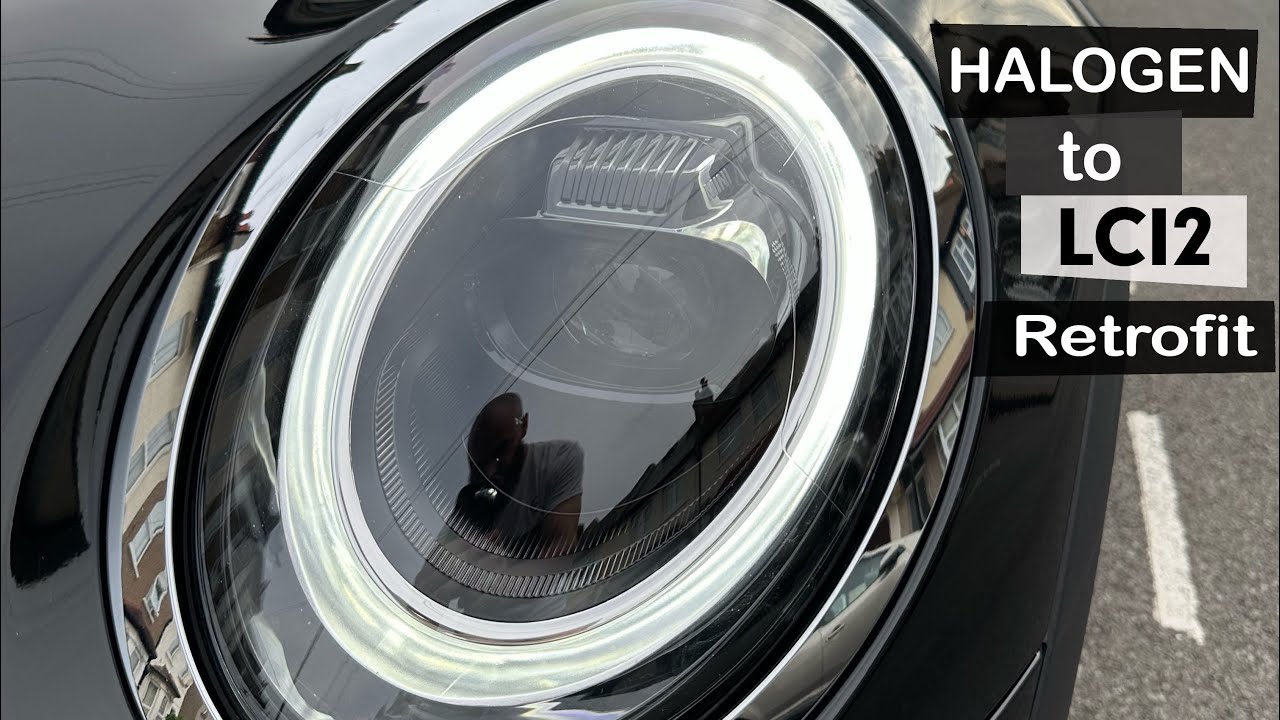 Переоборудование галогенных фар Mini Cooper в полностью светодиодные фары LCI2