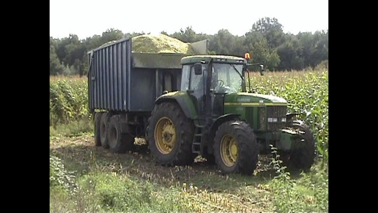 Maïs 2005 Loonbedrijf Berkers met John Deere 6950,2x John Deere 7000 serie,Veenhuis