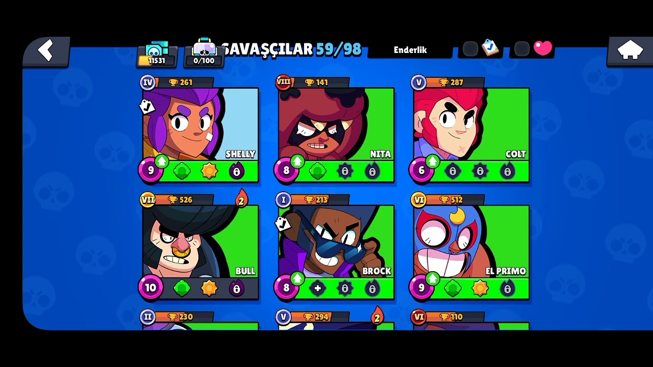 Brawl stars ta kupa kasıyorum gün 1