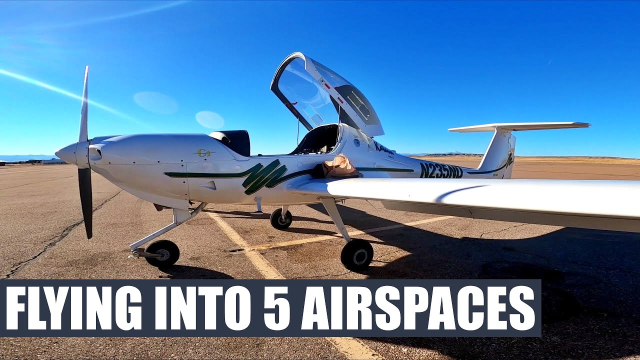 Diamond DA20 Katana Cross Country Flight, full flight video.