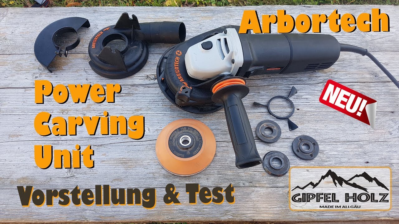 HOLZ ABRICHTEN mit der Arbortech Power Carving Unit - Vorstellung und Test