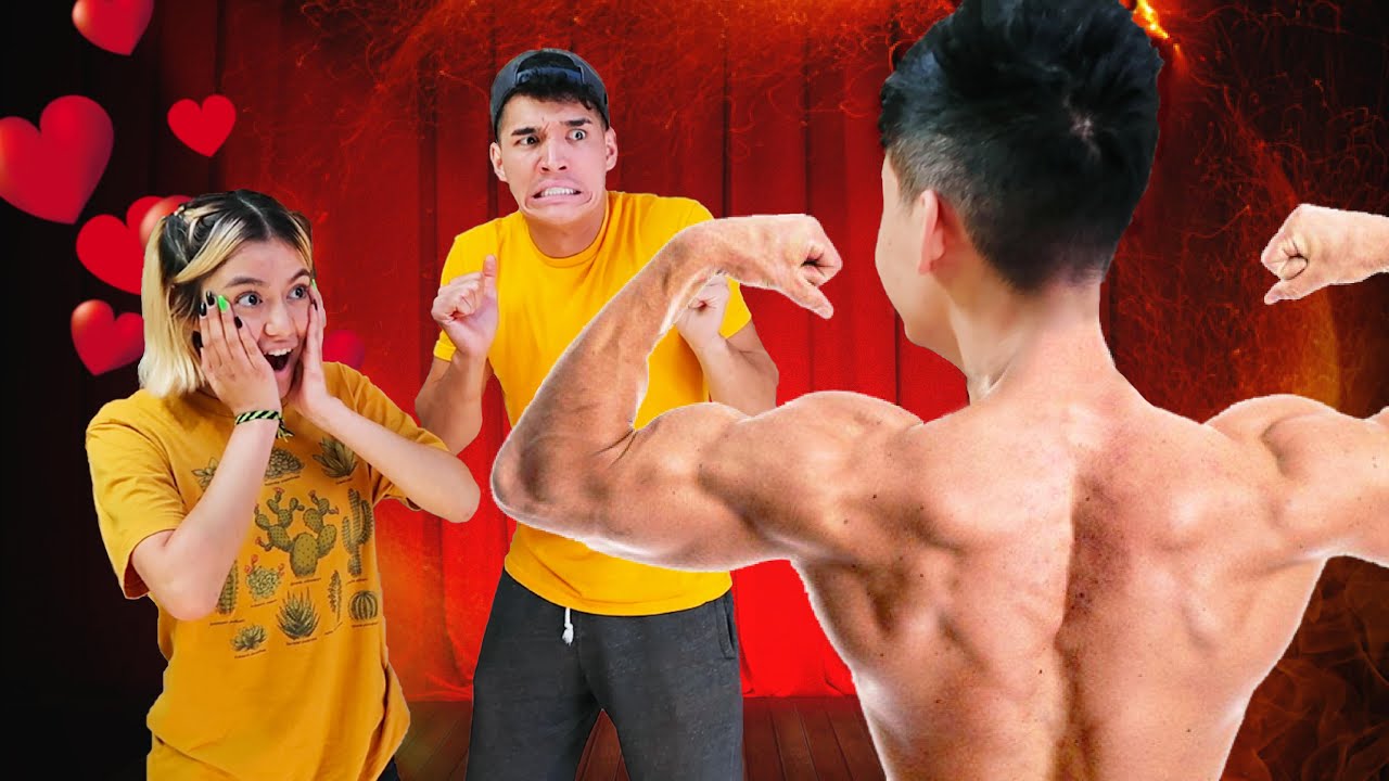 Girlfriend Reacts To Little Bro's BODY TRANSFORMATION!