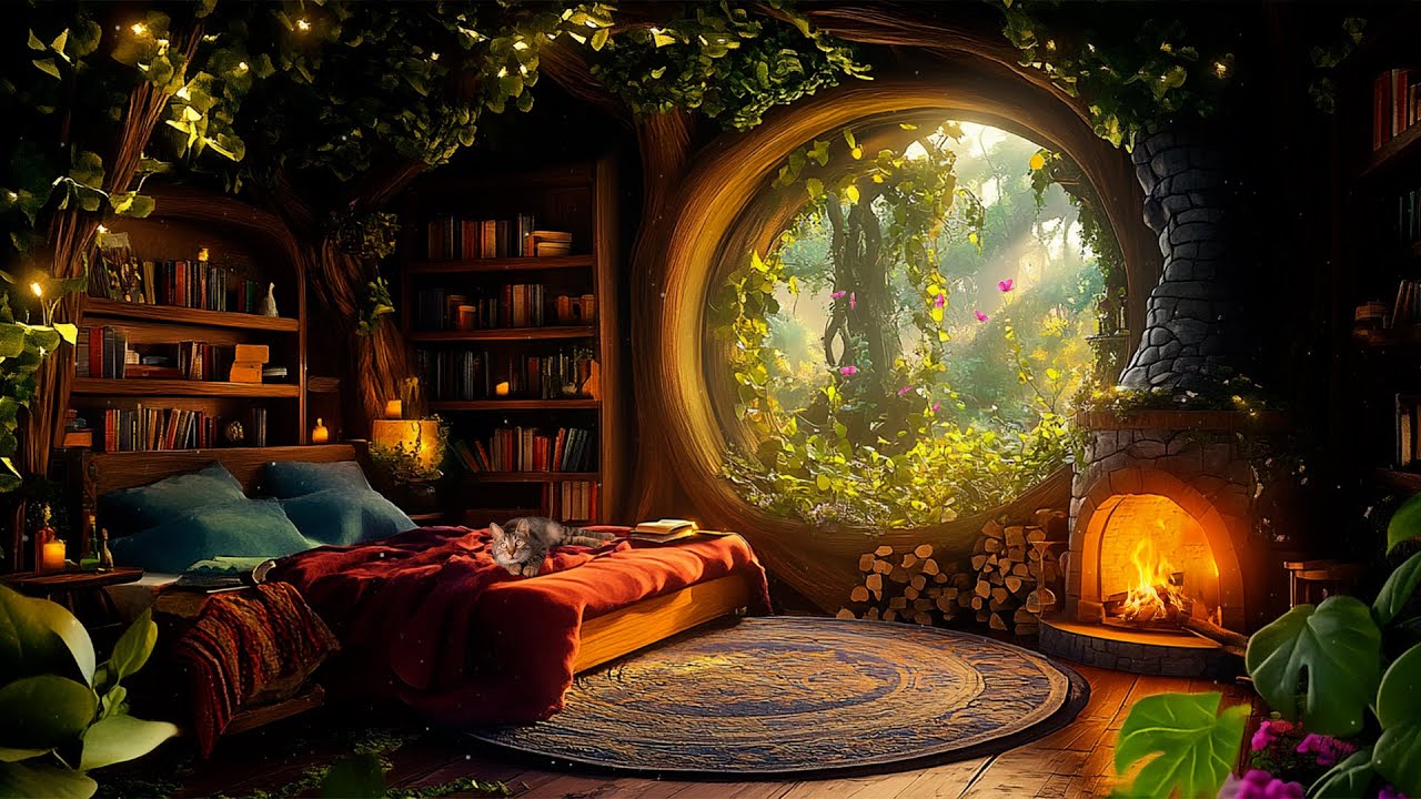 A Magical Haven for Relaxation and Tranquility | Peaceful Flute Music for Healing, Sleep, Study