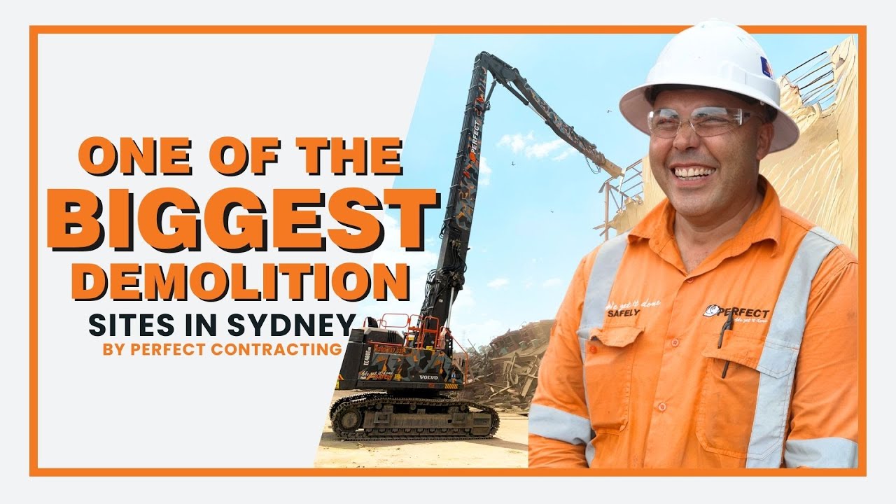 PERFECT CONTRACTING on one of the biggest demolition sites in SYDNEY
