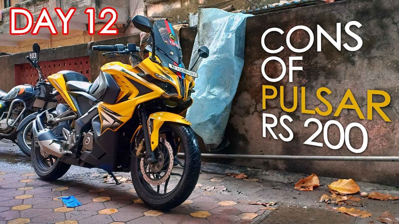 DAY 12. CONS OF PULSAR RS 200. 25000 KMS EXPERIENCE.