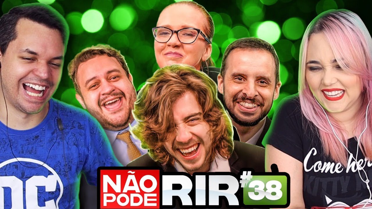 REACT JORNAL NÃO PODE RIR com Cellbit, Marcos Castro, Luciana D'Aulizio e Estevam Nabote