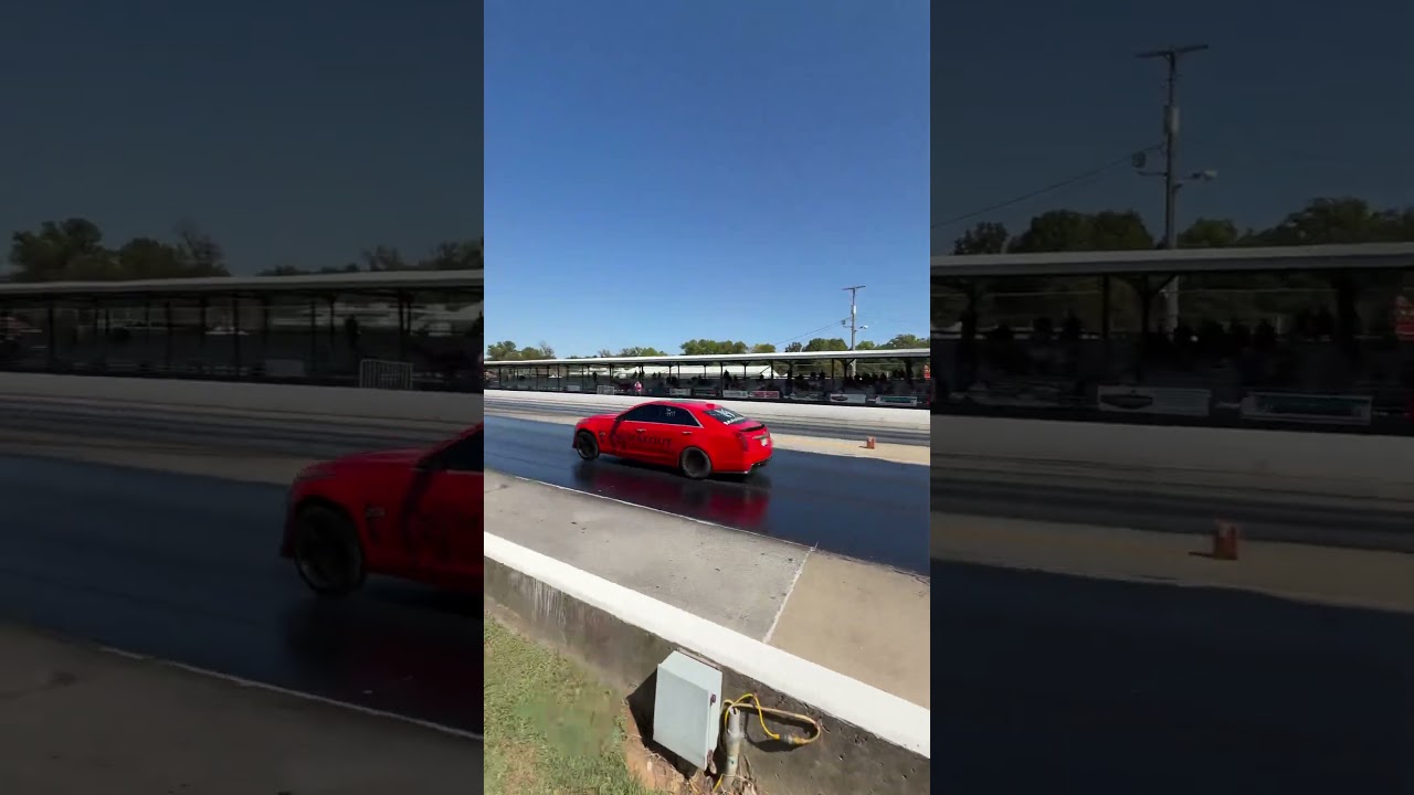 Bracket racing @HolleyPerformance LS Fest #lsfest #cadillac #camaross #bracketracing #supercharged