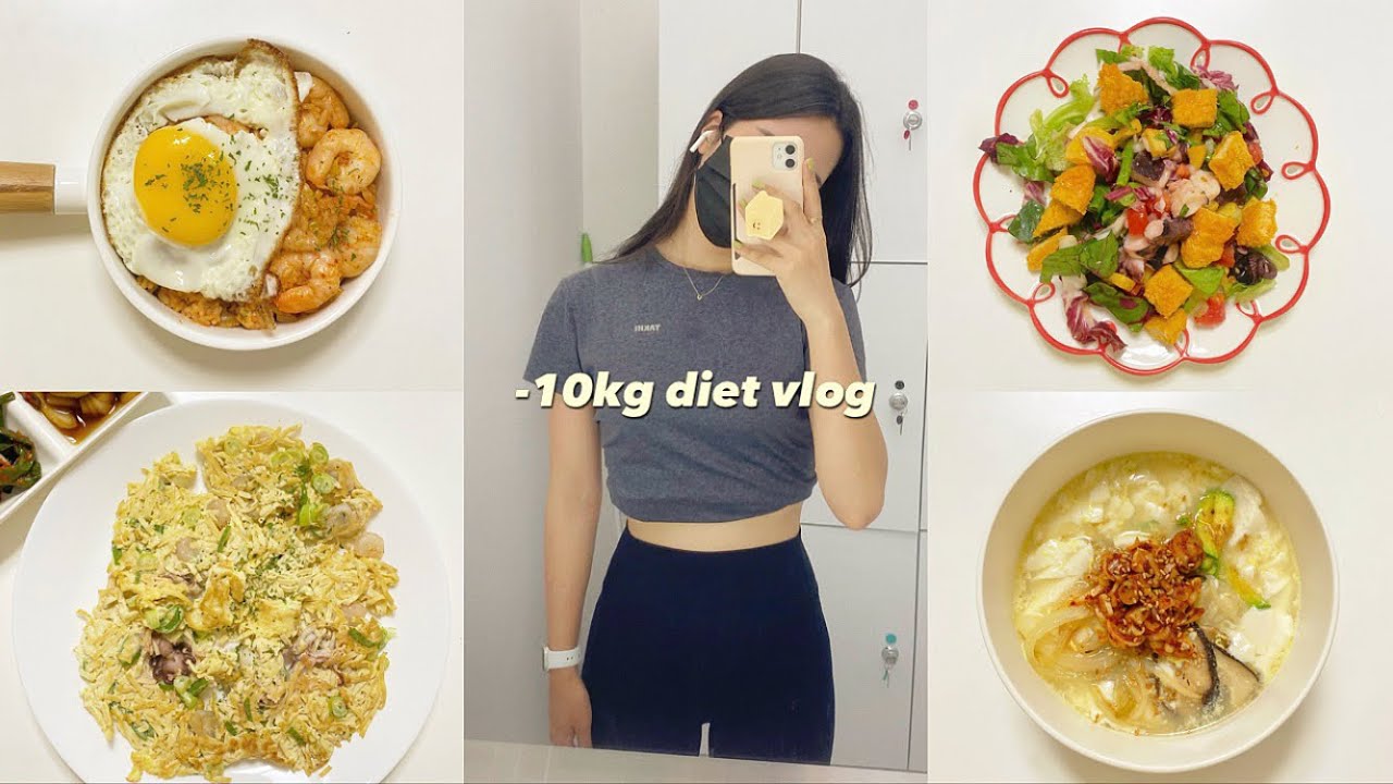 SUB) 굶는 다이어트는 안해🙅🏻‍♀️! 다이어트식단 요리브이로그(두부해물파전,문어샐러드,순두부국수)mukbang|food vlog|다이어트 레시피|간헐적단식|slow diet