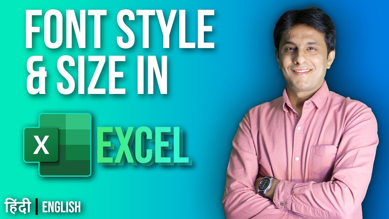 3.4 Font Type and Size | Excel tutorial for Beginner 2022 | Hindi - English by Pavan Lalwani