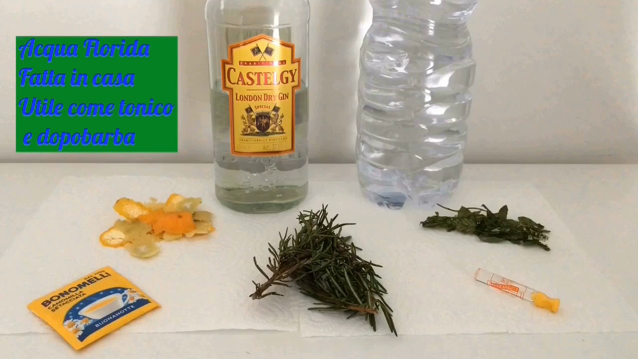 Acqua Florida fai da te: tonico e dopobarba