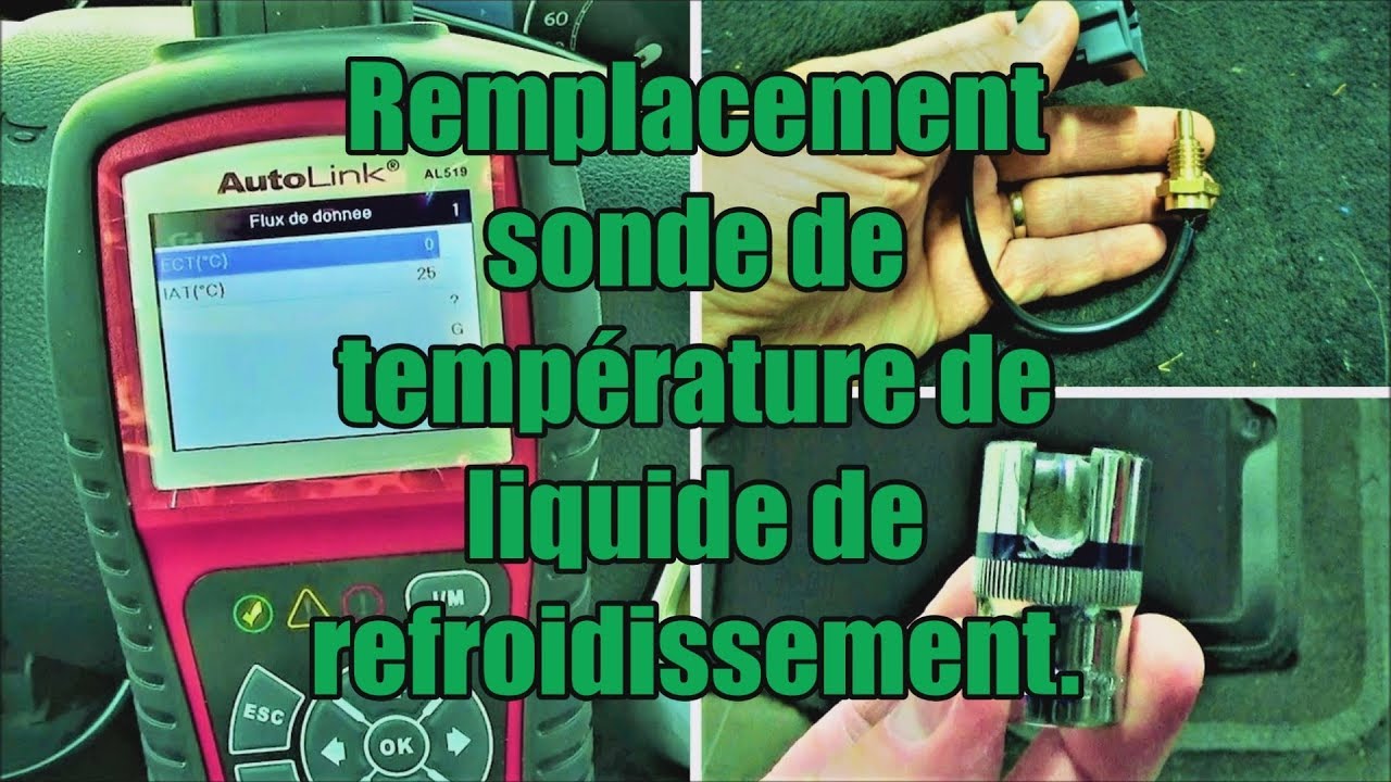 Ford s-max 1.8 tdci: remplacement de la sonde de température du liquide de refroidissement.