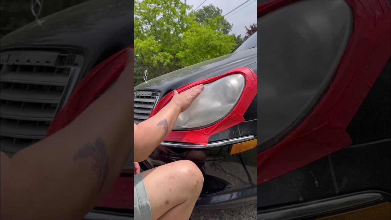 Nasiol Headlight Restorer kit fixes Mercedes headlights