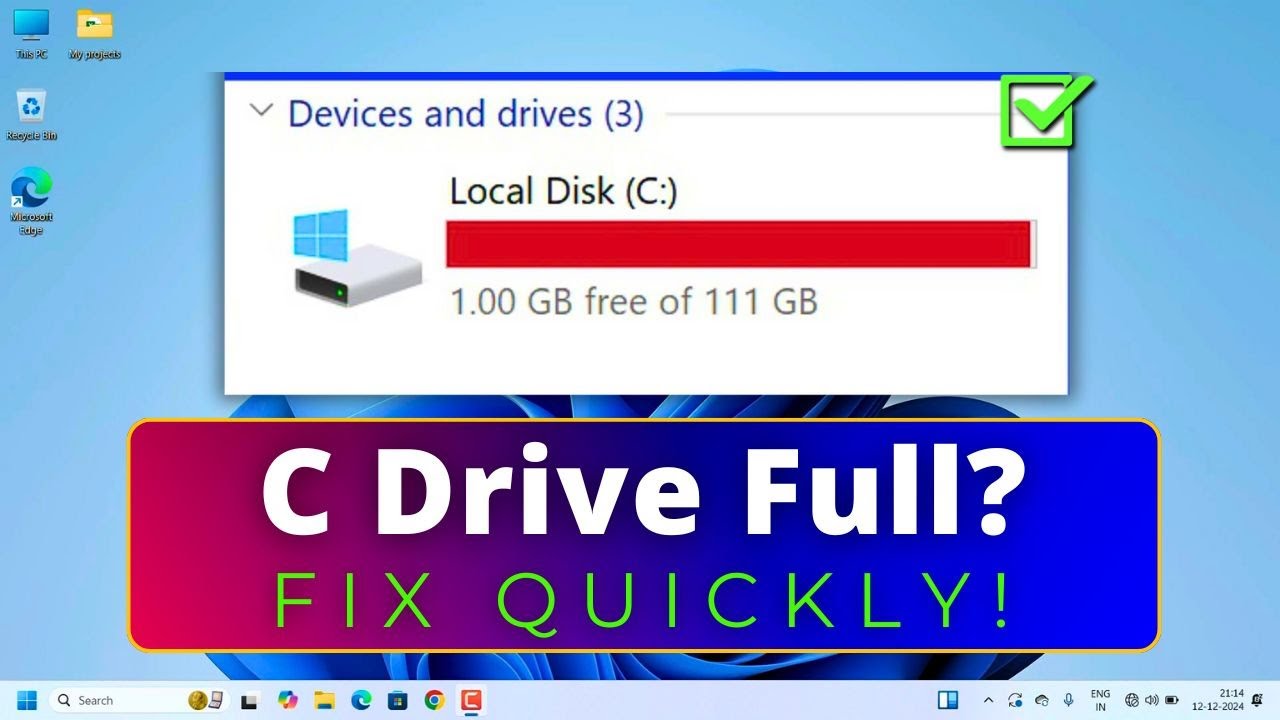 Rozwiąż problem zapełnienia dysku C w systemie Windows 10/11 &ndash; rozwiązanie w 100% działające!
