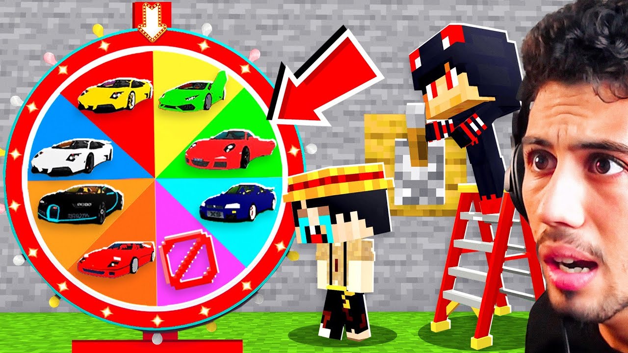 اكتشفنا عجلت الحظ السيارات الخارقة للقرويين في قرية ماين كرافت !!؟