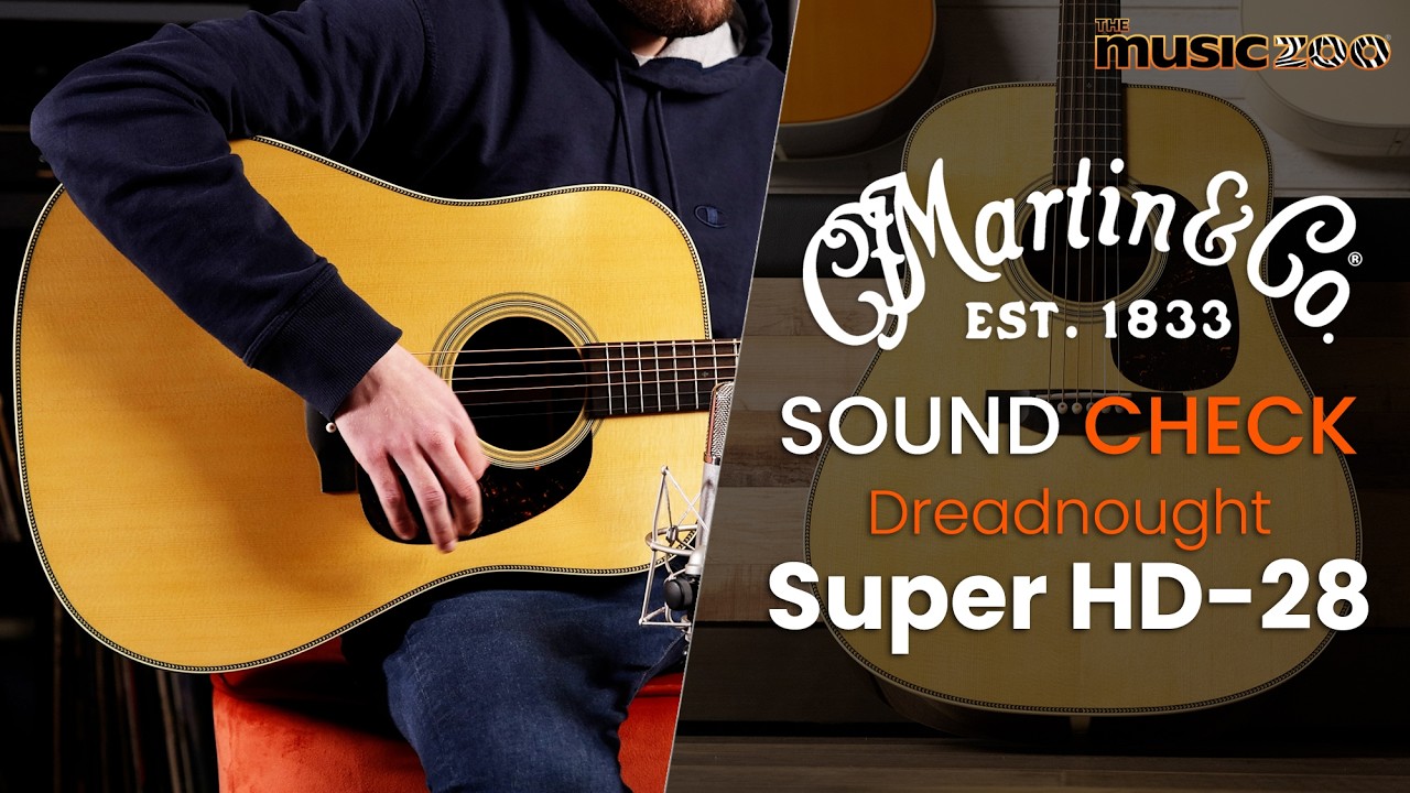 Демонстрационное видео проверки звучания: Martin Super HD28 Dreadnought
