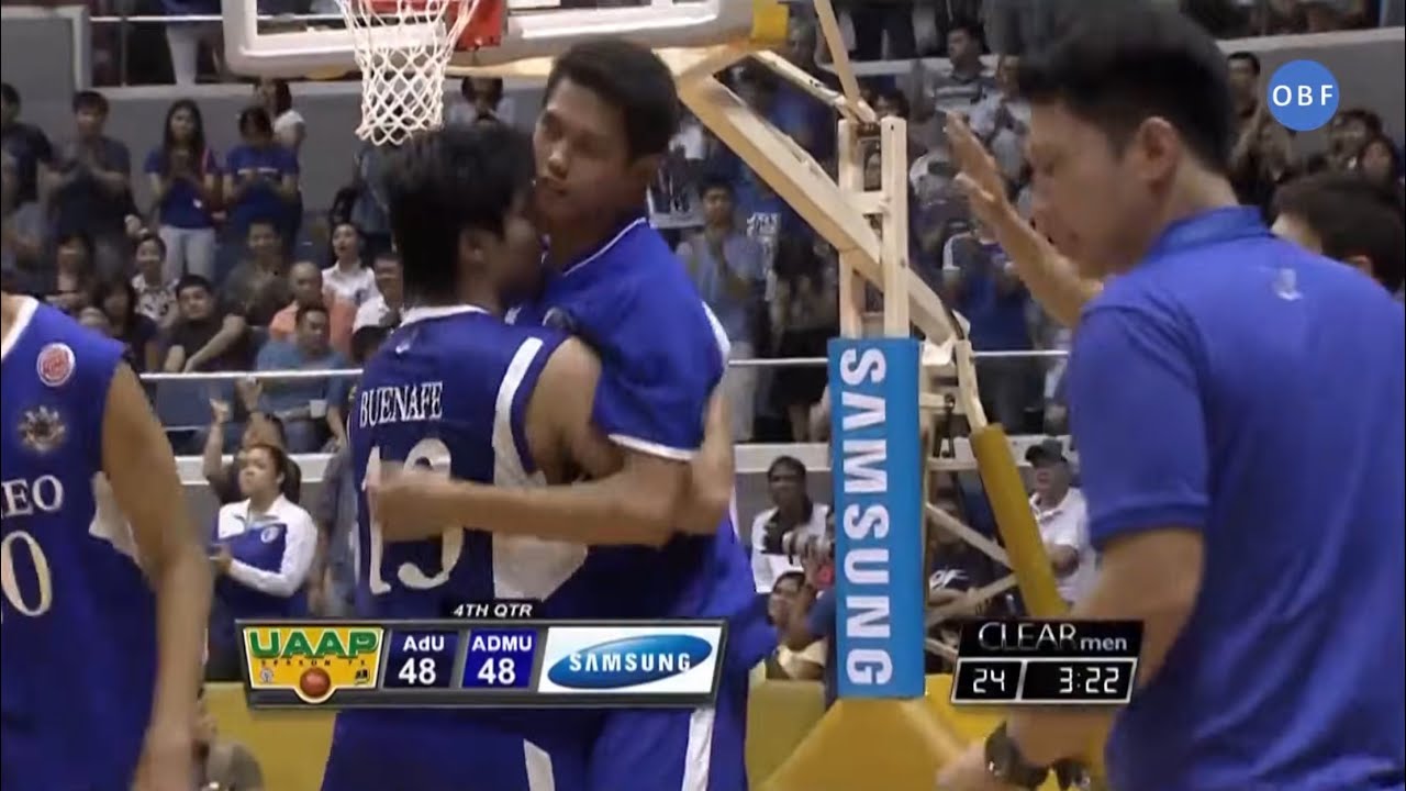 Ateneo vs Adamson S73 2010 Ryan Buenafe 14 pts 12 rbs
