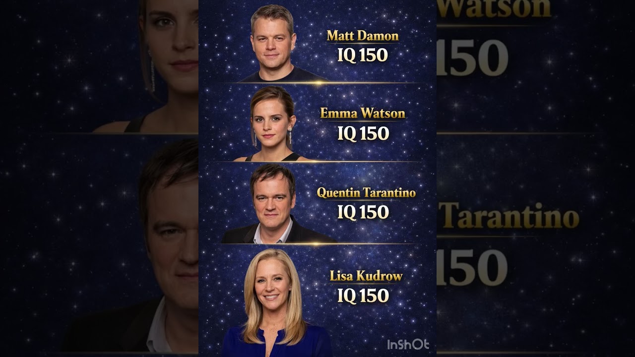12 Hollywood Stars with Exceptionally High IQ