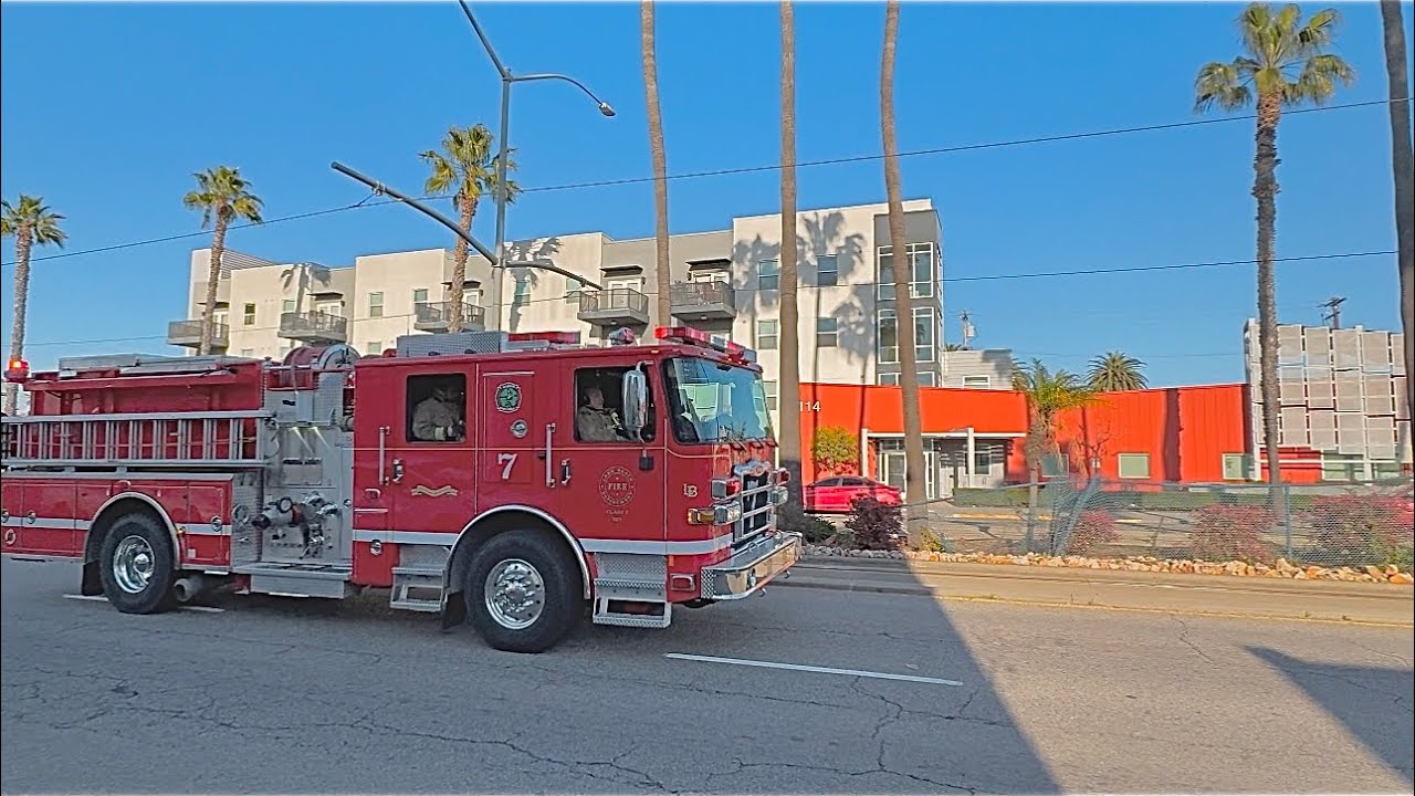 FULL HOUSE RESPONSE (LBFD) Engine& Truck 7