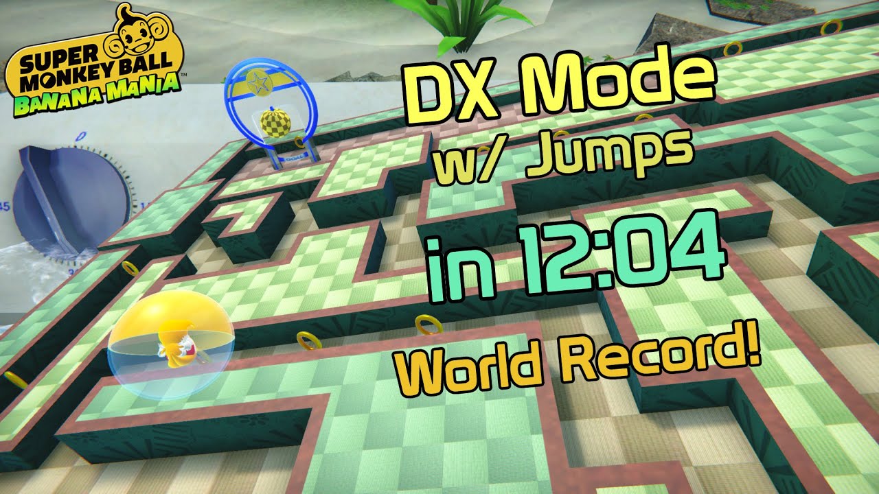 [World Record] DX Mode (w/ Jumps) in 12:04 - Super Monkey Ball Banana Mania Speedrun