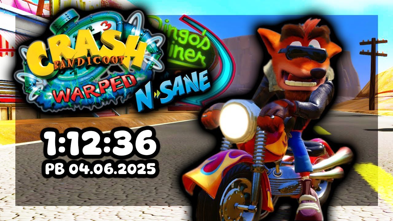 Crash Bandicoot 3: Warped 1:12:36 PB ANY% (NST) / (NO COMMENTARY)