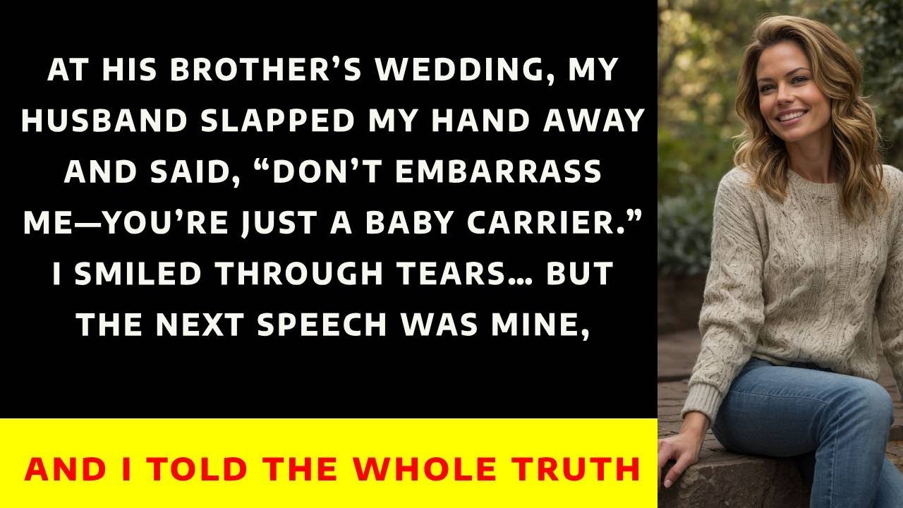 He Called Me “Just A Baby Carrier” At A Wedding—Then I Took The Mic And Exposed Everything