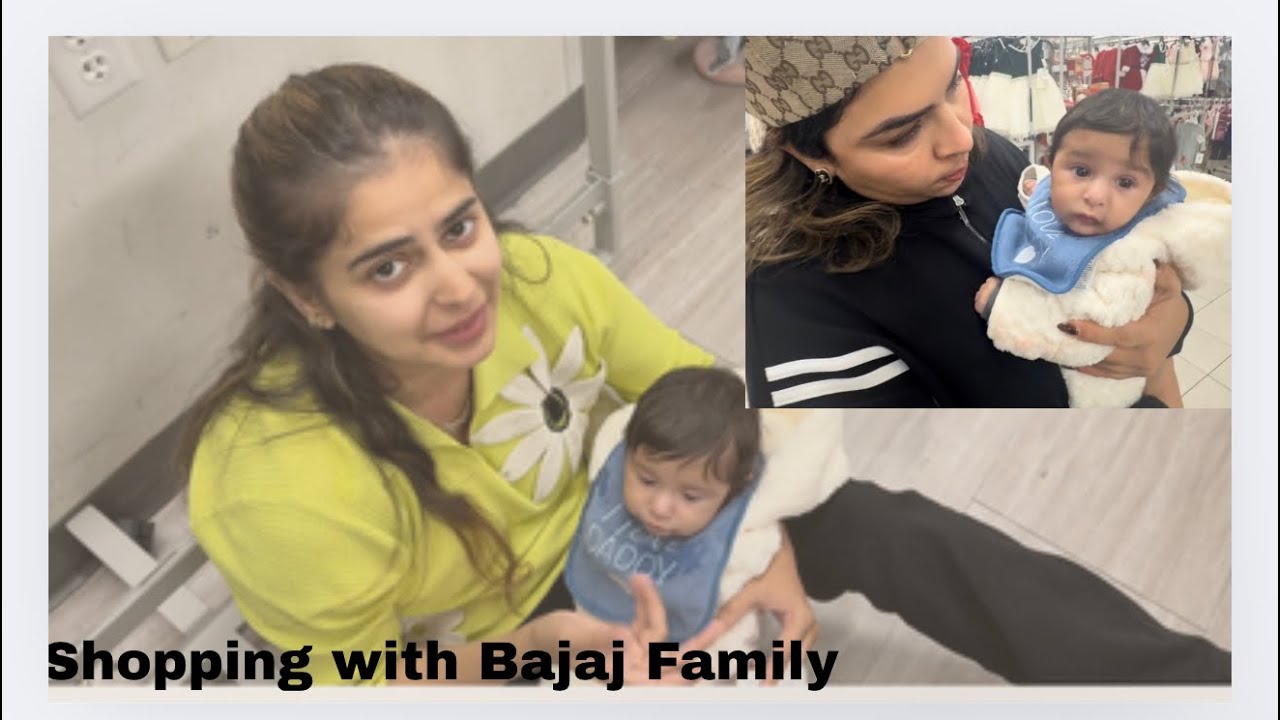 Shopping with bajaj family #cutebaby #ytvideo #shoppingvlog #fun #bajajfamily 