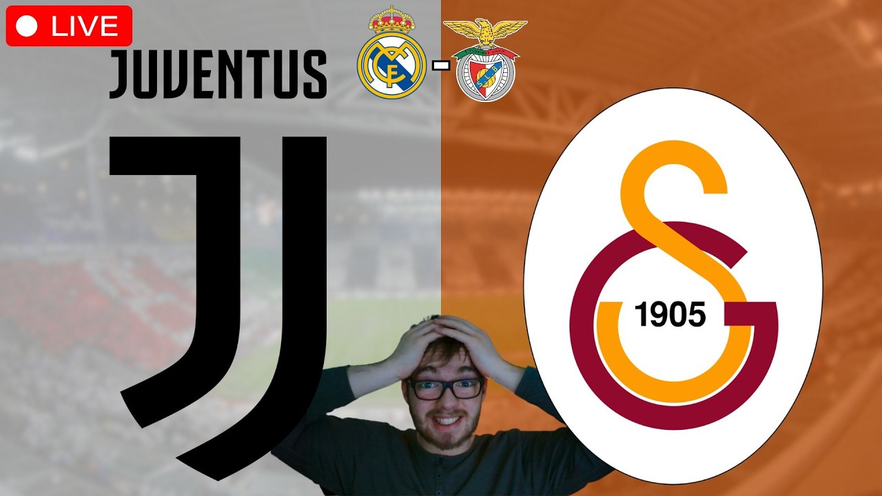Juventus Turin - Galatasaray / Real Madrid - Benfica Lissabon / Champions League Watchalong LIVE