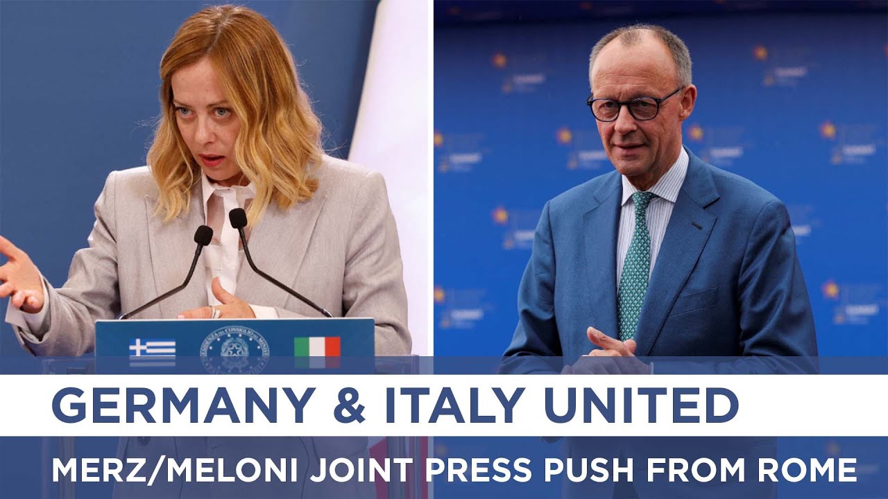 LIVE: Merz and Meloni Address Europe’s Key Challenges in Rome | DWS News | AC1Z
