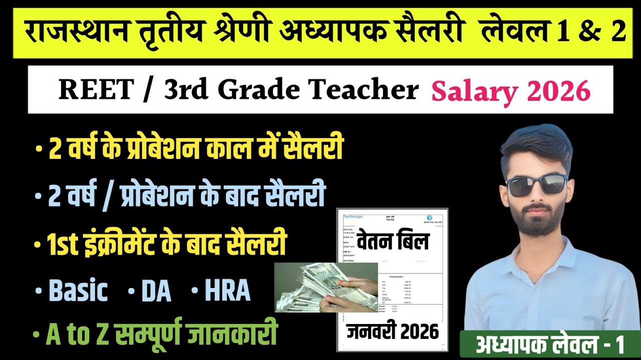 3rd Grade Teacher Salary In Rajasthan | 3rd Grade Salary In Rajasthan | 3rd Grade Salary #3rdgrade