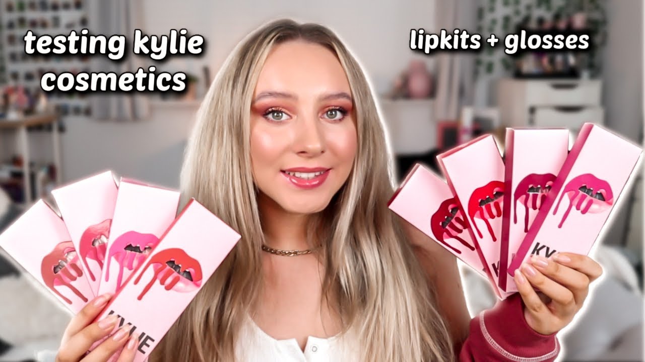 TESTING KYLIE COSMETICS | Lip Kits and Lip Gloss swatches | FIRST IMPRESSION!!!