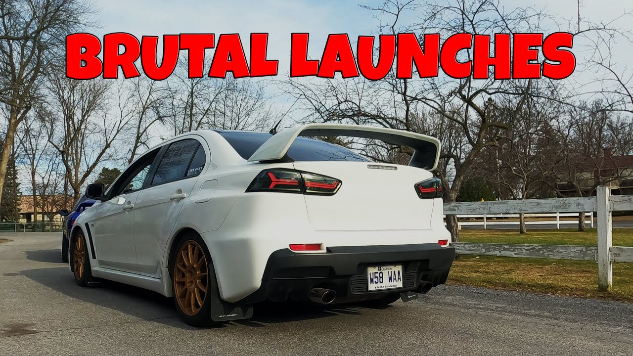 EVO X GSR & MR LAUNCH COMPILATION