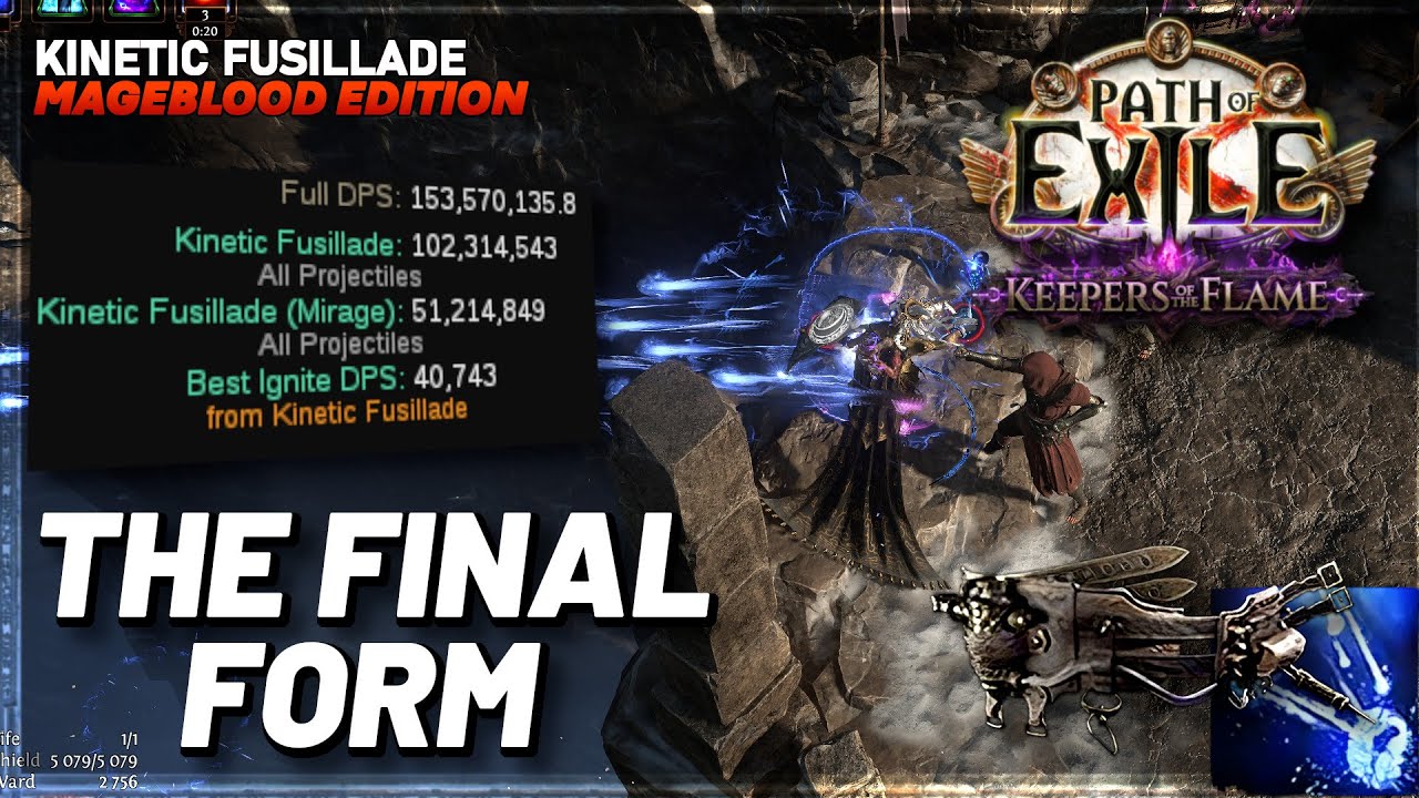 PoE 3.27 - 150 Million Damage Kinetic Fusillade - Mageblood Edition