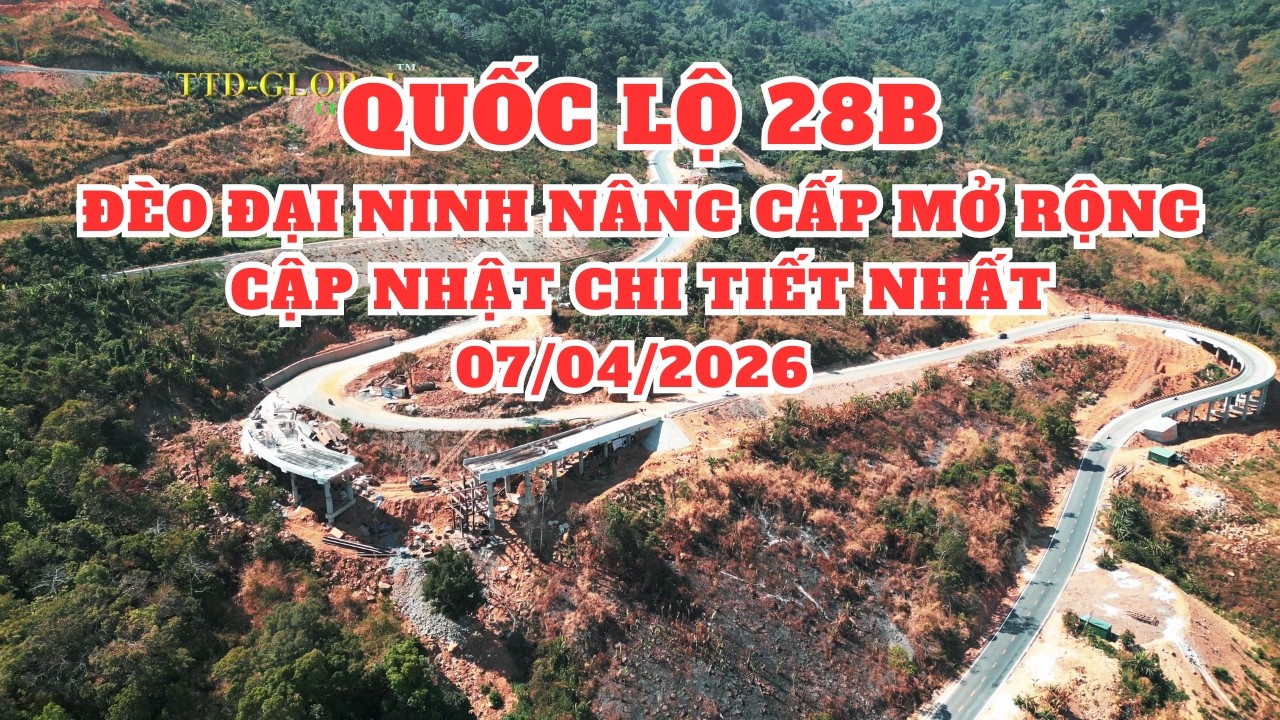 Đường QL28B vượt đ&egrave;o Đại Ninh nối Đức Trọng L&acirc;m Đồng với Bắc B&igrave;nh B&igrave;nh Thuận