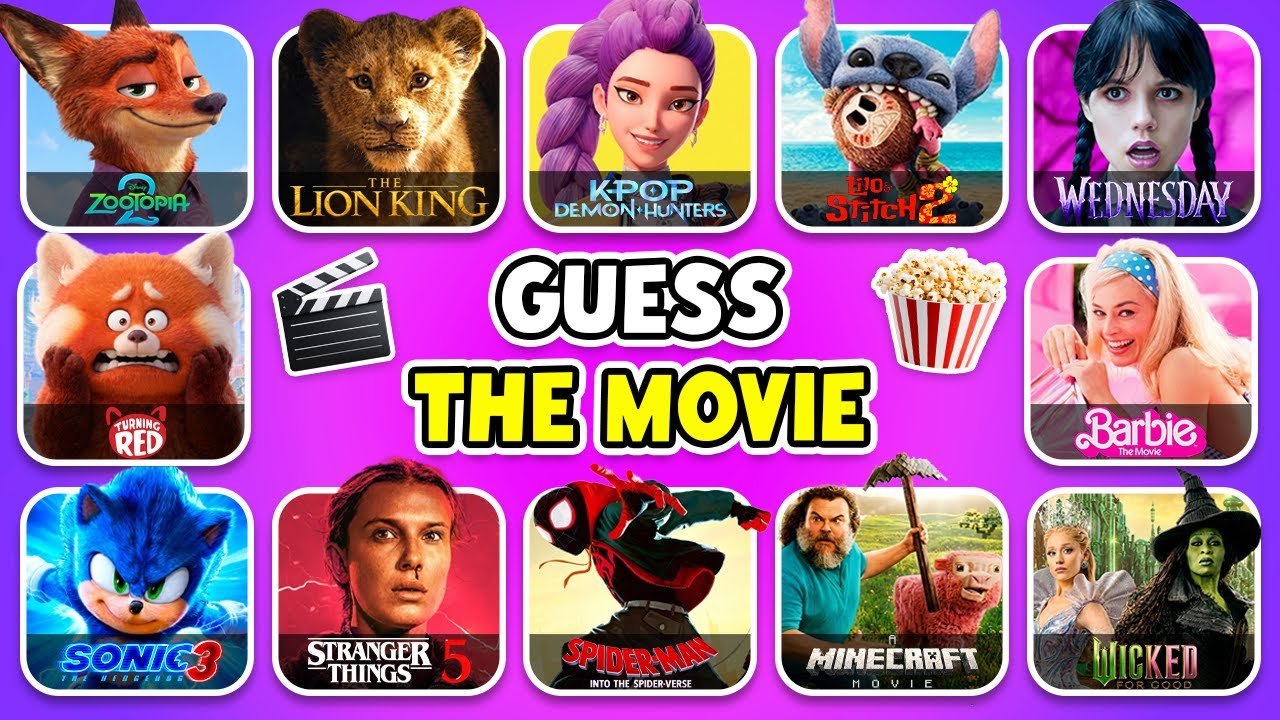 Guess the Movie by the Song! 🎶🔥 Wednesday, Zootopia 2, Kpop Demon Hunters, Minecraft