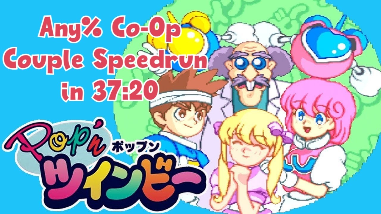 Pop'n TwinBee - Any% Co-Op Couple Speedrun in 37m20s