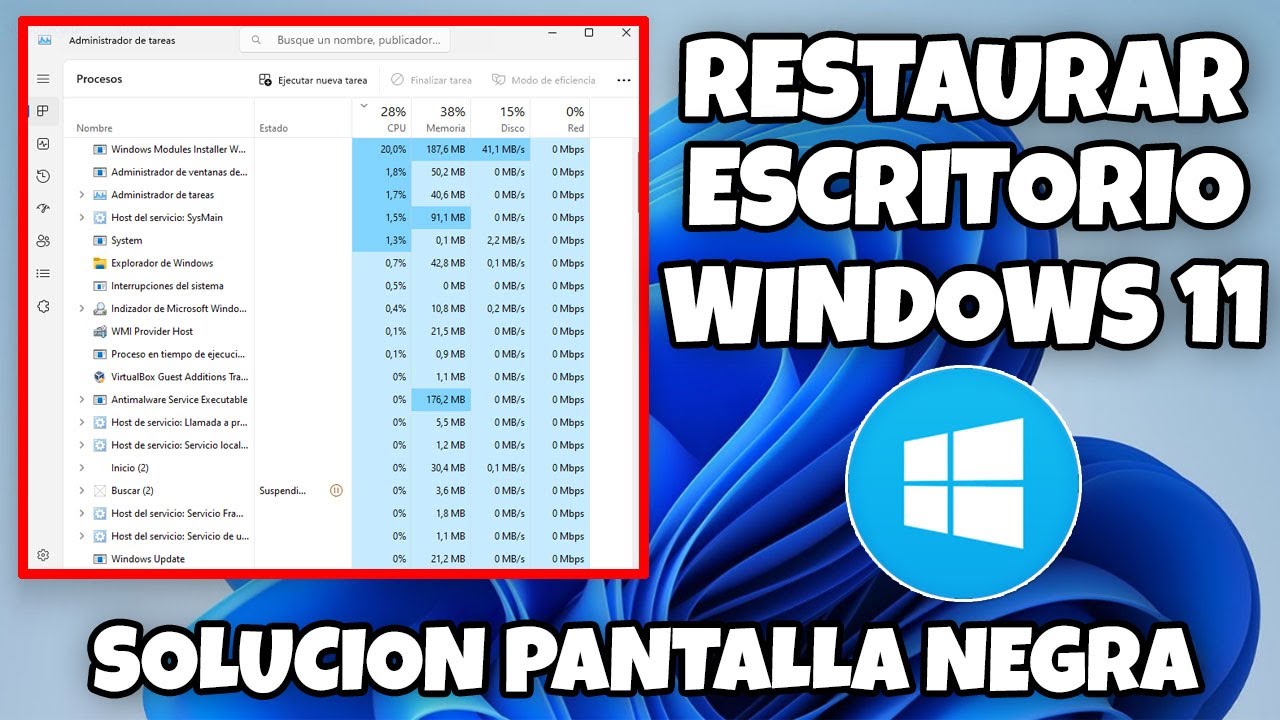 COMO RESTAURAR Y RESTABLECER EL ESCRITORIO WINDOWS 11 Y SOLUCION EXPLORADOR DE ARCHIVOS WINDOWS 11
