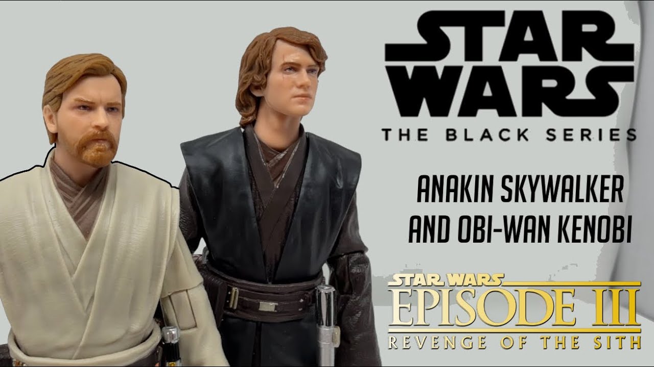 Star Wars The Black Series: Anakin Skywalker & Obi-Wan Kenobi (ROTS Anniversary Figures)