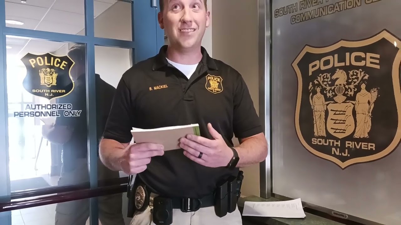 South River New Jersey filing an internal affairs complaint for violating the 1st Amendment,