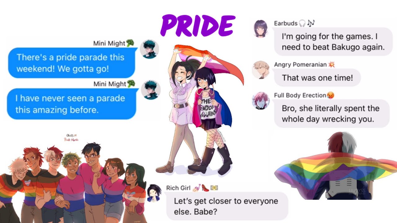 They Go To PRIDE!🥰🏳️‍🌈 ft.Ships | MHA Texts