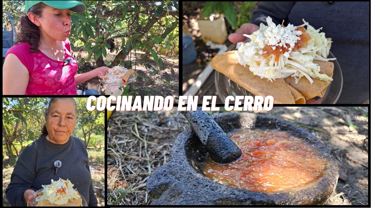 Cocina en el rancho con lo mínimo | Comida casera bajo los árboles de aguacate 🥑