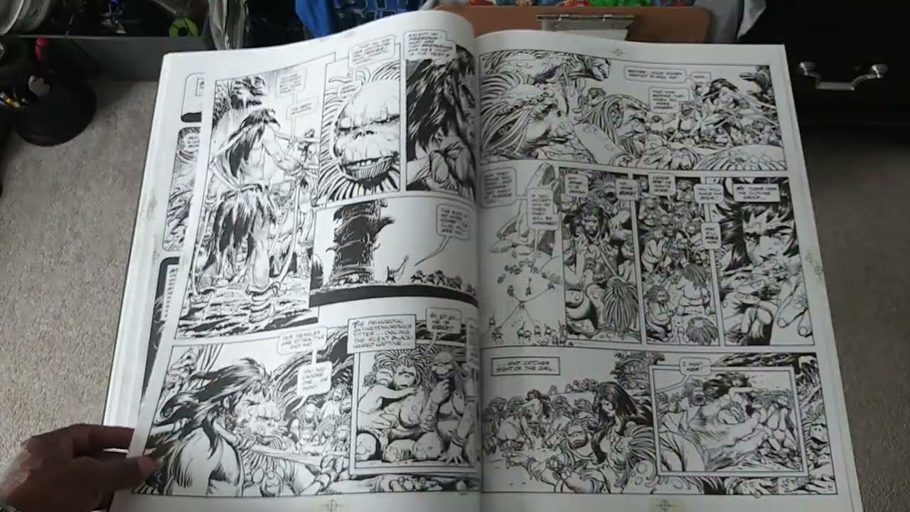 Joe Kubert's Tor artist edition had to make a second video this vid cuts off at the 20 something.