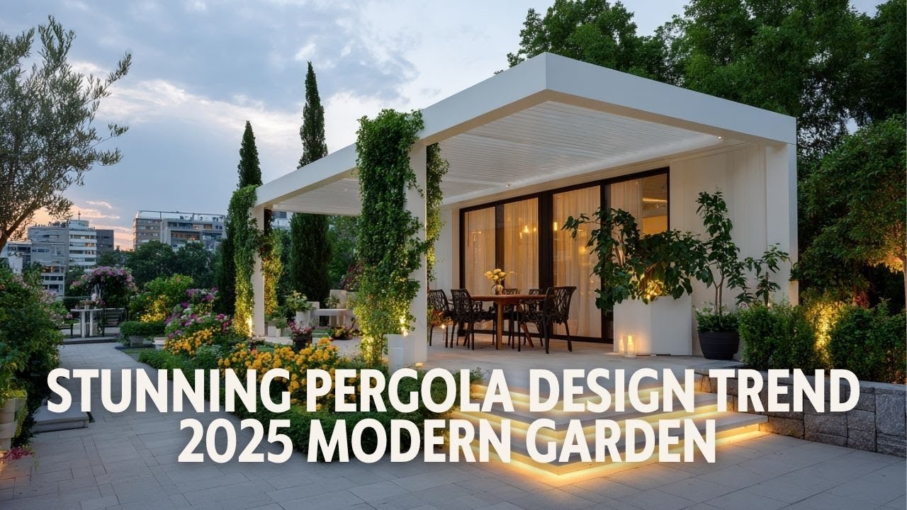 Stunning Pergola Design Trend 2025  Modern Garden & Patio Shade Inspirations
