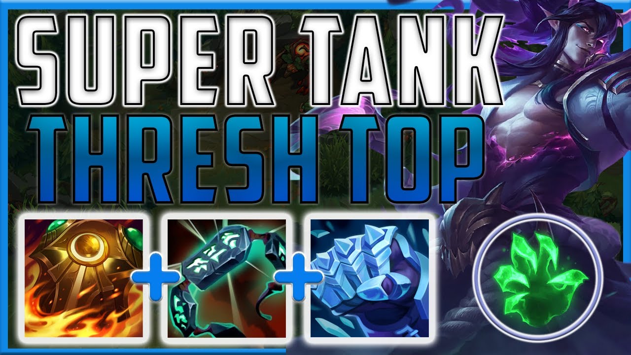 Tank Thresh is a MENACING top laner!! - Tanky Thresh Top | Season 14 LoL