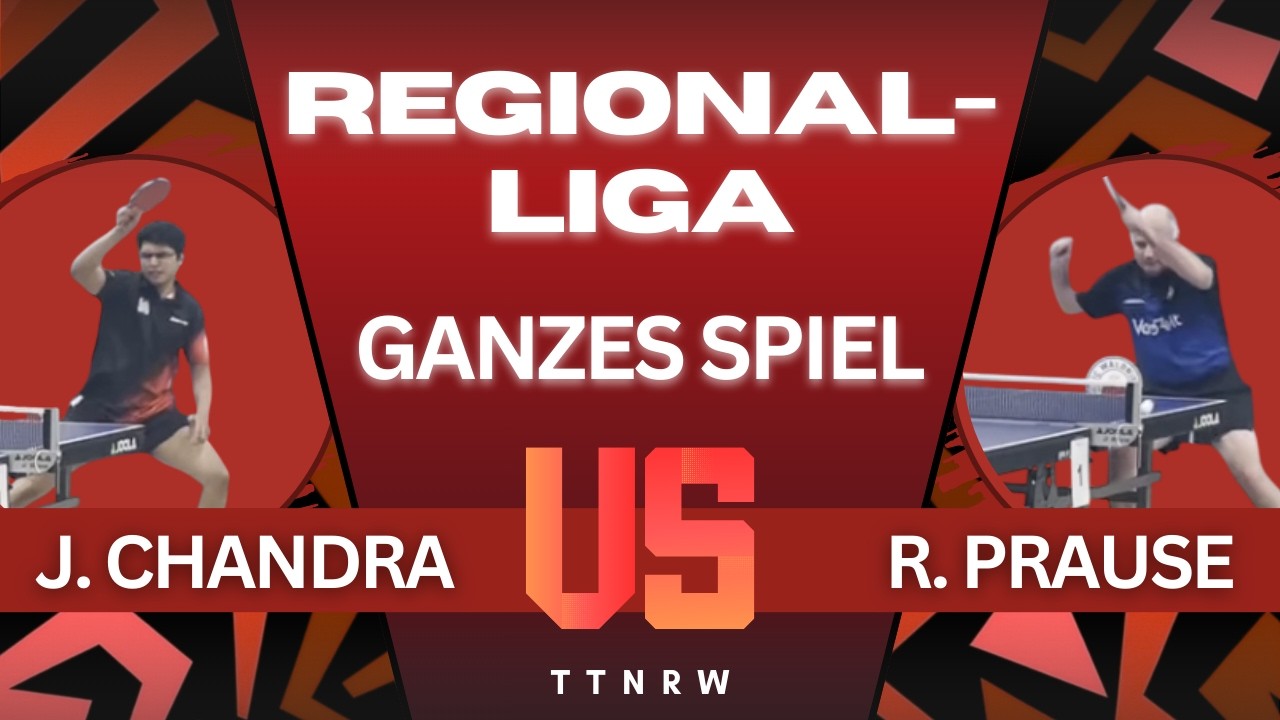 Spannendes Duell trotz 200 TTR Differenz!🏓 | J. Chandra (2343) : R. Prause (2139)