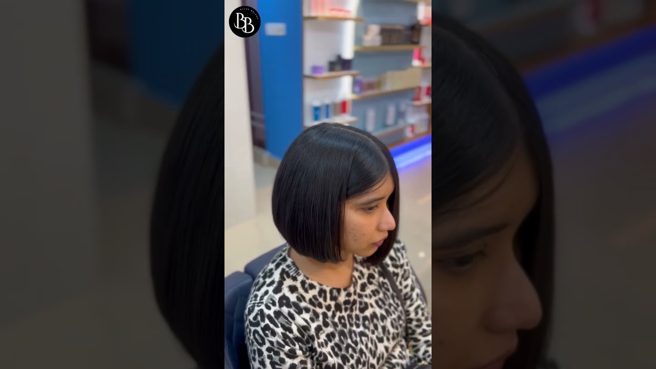 Short to Long Bob Haircut at Blush & Blade Salon | Ghy📍