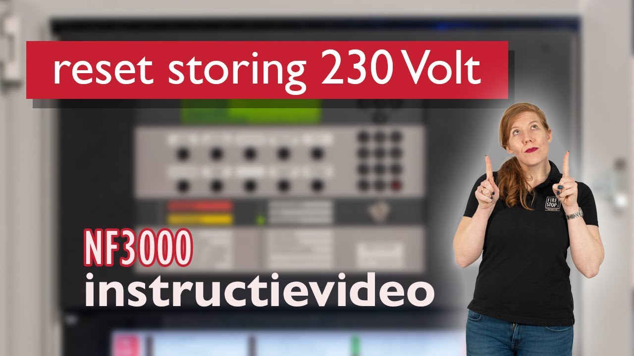 230V netspanning storing resetten NF3000 instructie video