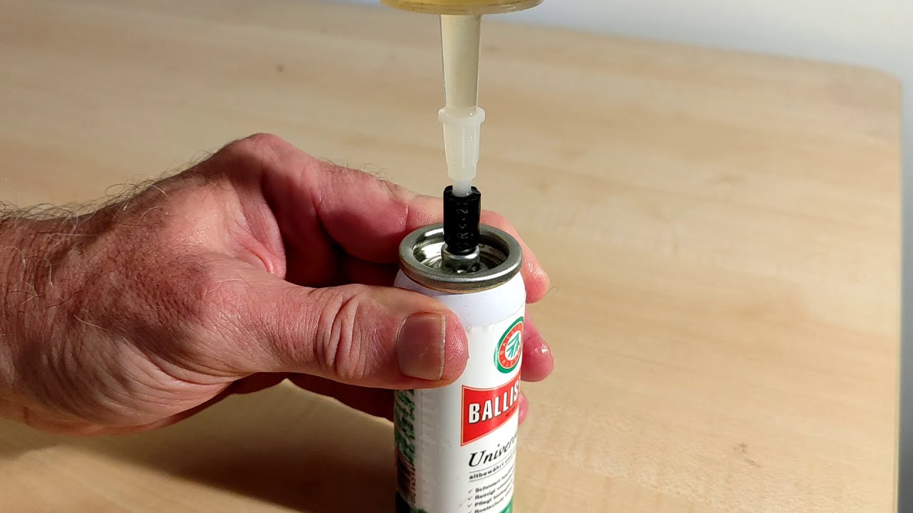 Leere Spraydose wieder befüllen - ohne Umbau