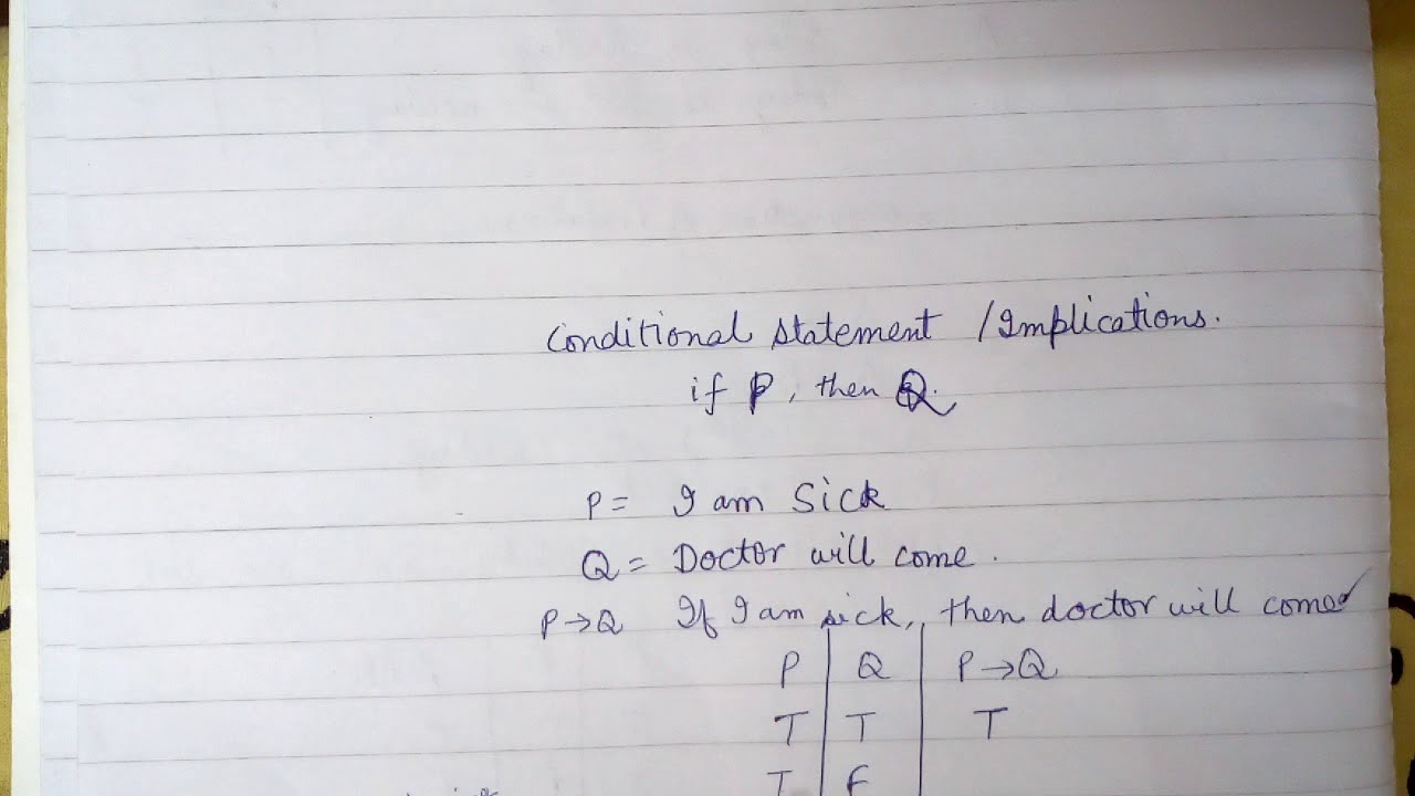 conditional statements