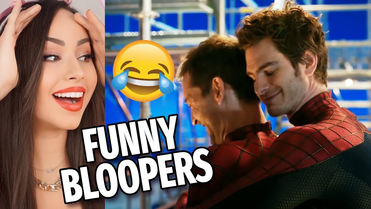 Bunny REACTS to Spider Man No Way Home Gag Reel Bloopers & Behind The Scenes !!!